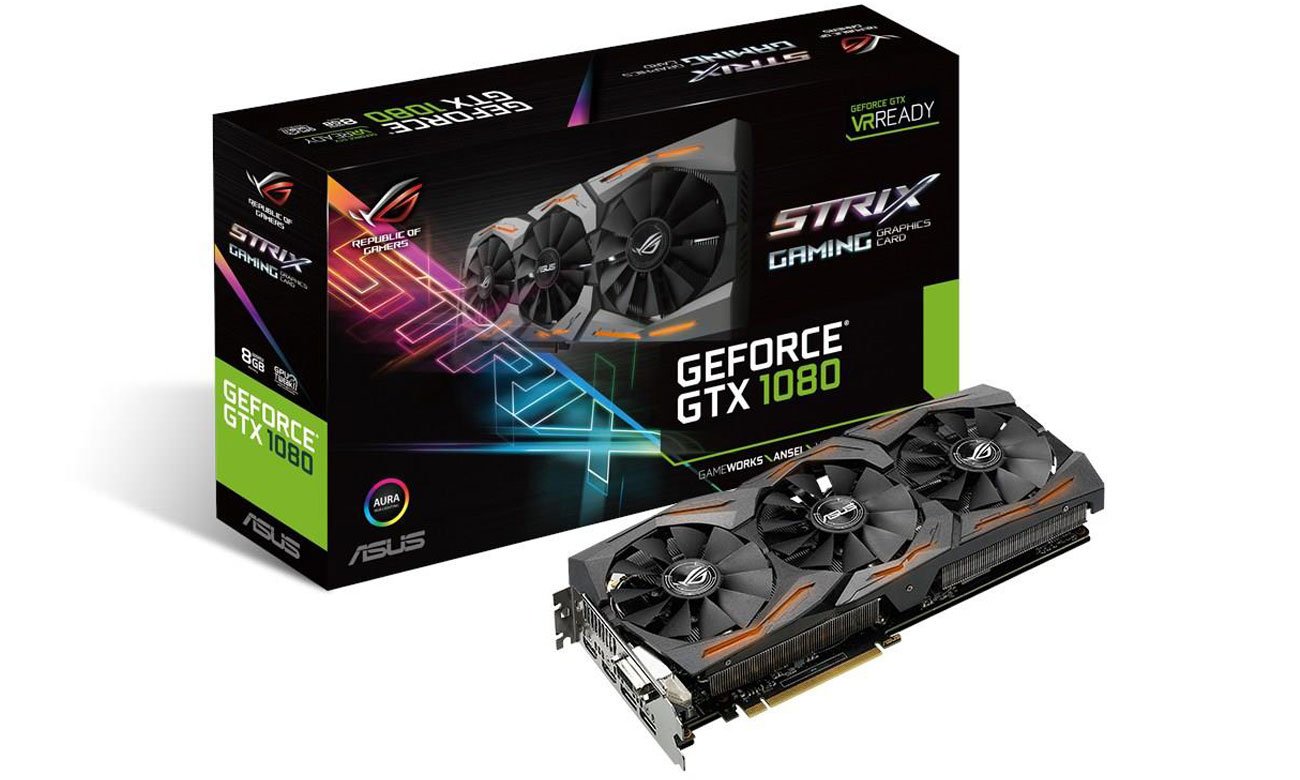 PCパーツ ASUS - asus gtx1080 8gb Asus GeForce GTX 1080 ROG STRIX OC 8GB (STRIX-GTX1080-O8G